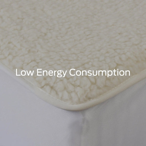 Royal Comfort Fleece Top Electric Blanket Fitted Heated Winter Underlay - King - White Deals499