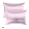 Royal Comfort Mulberry Soft Silk Hypoallergenic Pillowcase Twin Pack 51 x 76cm 51 x 76 cm Lilac Deals499