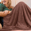 Royal Comfort Plush Blanket Throw Warm Soft Super Soft Large 220cm x 240cm Coffee Deals499