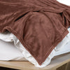 Royal Comfort Plush Blanket Throw Warm Soft Super Soft Large 220cm x 240cm Coffee Deals499