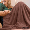 Royal Comfort Plush Blanket Throw Warm Soft Super Soft Large 220cm x 240cm Coffee Deals499