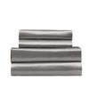 Royal Comfort Satin Sheet Set 4 Piece Fitted Flat Sheet Pillowcases - Queen - Charcoal Deals499