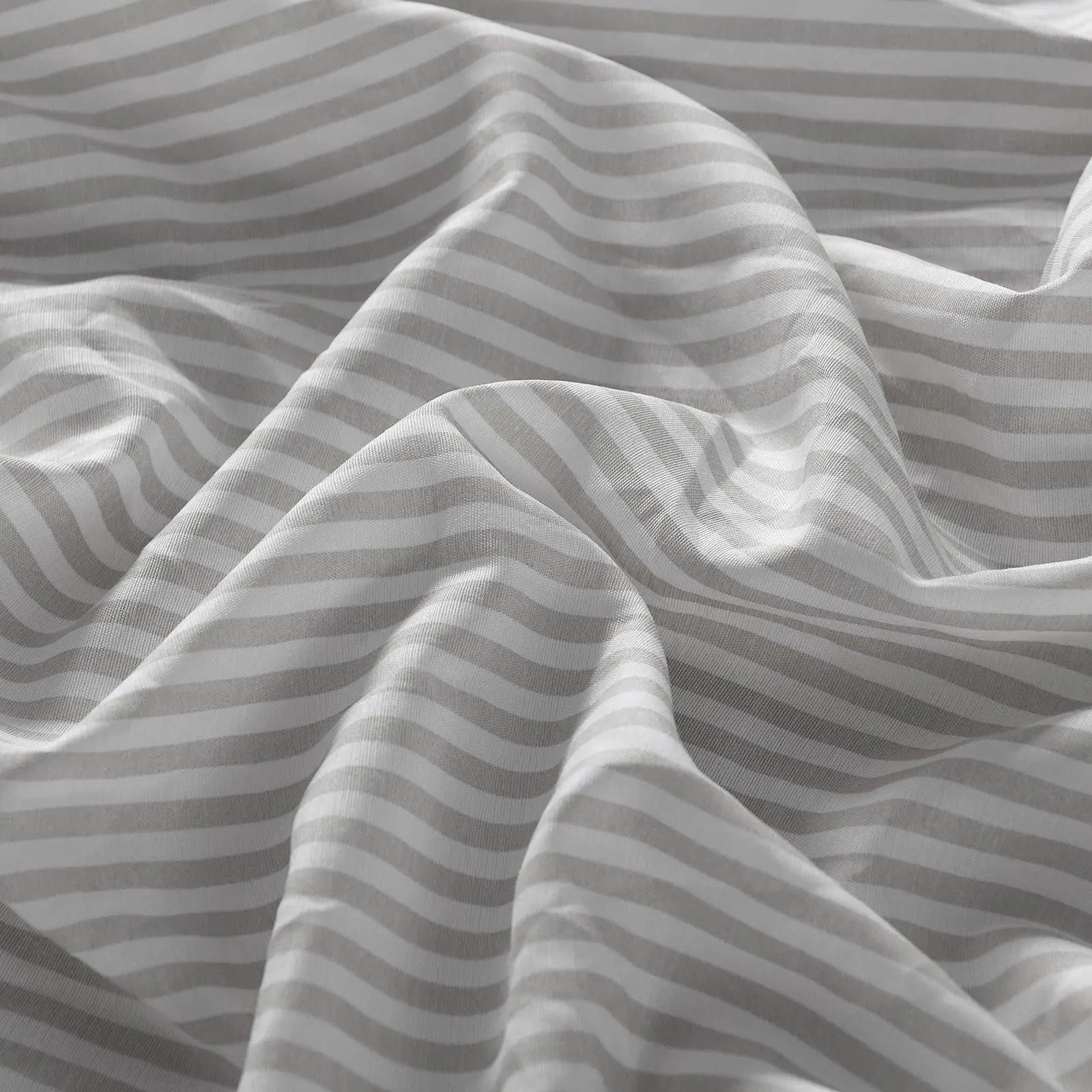 Royal Comfort Stripes Linen Blend Sheet Set Bedding Luxury Breathable Ultra Soft Grey Queen Deals499