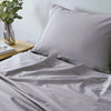 Royal Comfort Vintage Washed 100% Cotton Sheet Set Fitted Flat Sheet Pillowcases Queen Grey Deals499