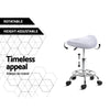 Artiss PU Leather Swivel Saddle Salon Chair - White Deals499