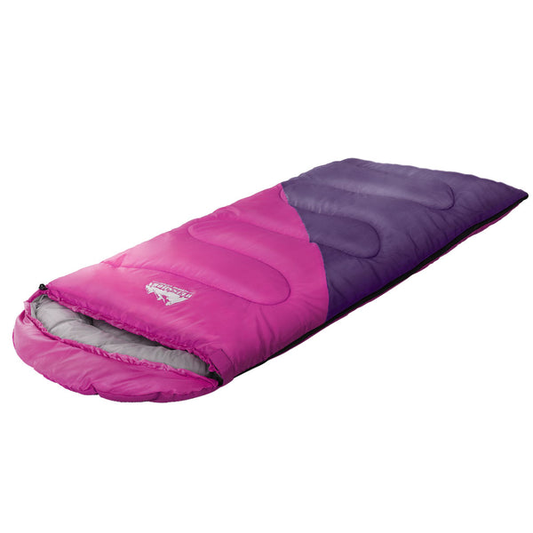 Weisshorn Sleeping Bag 136cm Kids Camping Hiking Winter Pink from Deals499 at Deals499