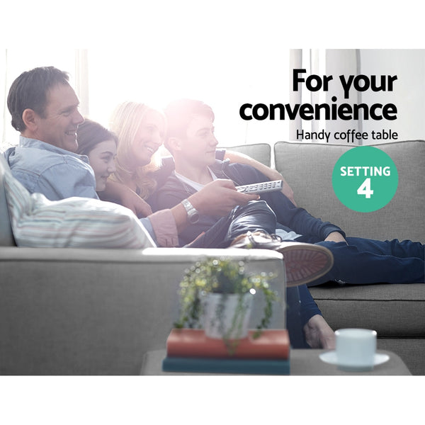 Artiss Sofa Lounge Set 4 Seater Modular Chaise Chair Suite Couch Fabric Grey Deals499