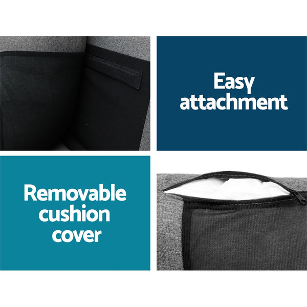 Artiss Sofa Lounge Set 4 Seater Modular Chaise Chair Suite Couch Fabric Grey Deals499