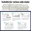 Artiss High Stretch Sofa Cover Couch Lounge Protector Slipcovers 3 Seater Black Deals499