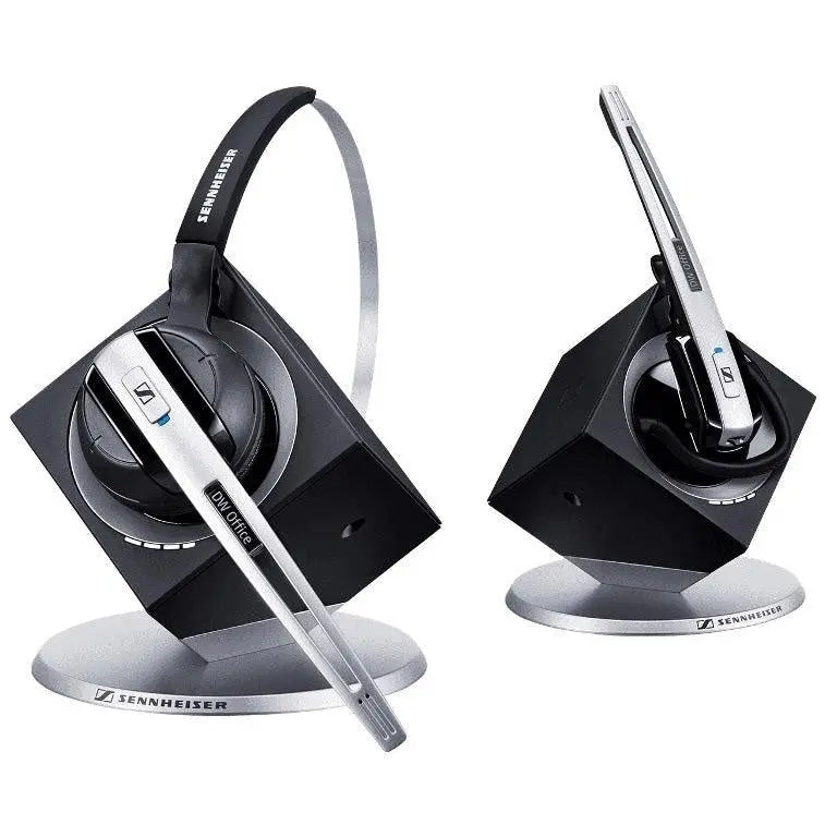 SENNHEISER DW Office - DECT Wireless Office headset with base station, for phone only, USB port for upgrade, convertible (headband or earhook) SENNHEISER