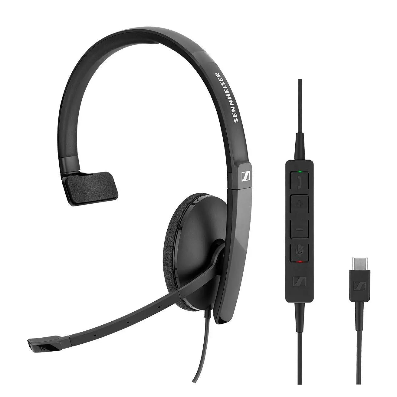 SENNHEISER l Sennheiser ADAPT SC130 USB-C Wired monaural USB headset. Skype for Business certified and UC optimized. SENNHEISER