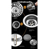 Cefito 51cm x 45cm Stainless Steel Kitchen Sink Under/Top/Flush Mount Black Deals499