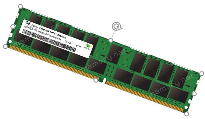 SK HYNIX Hynix 32GB (1x32GB) DDR4 RDIMM 2933MHz CL21 1.2V ECC Registered 2Rx4 PC4-23466U-R Server Memory RAM SK HYNIX