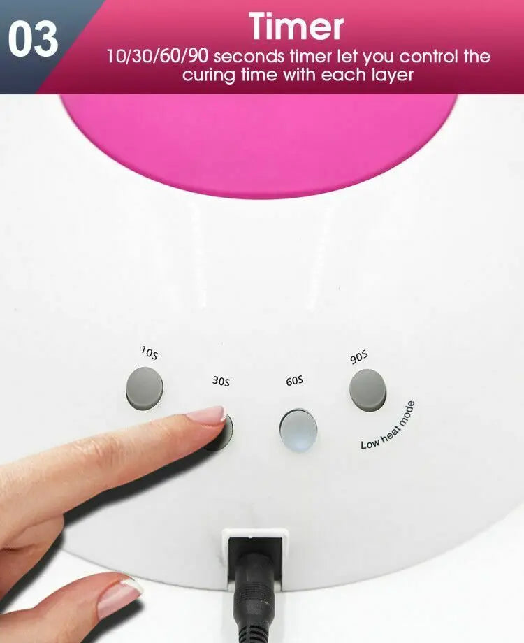 Salon Chic 48W LED UV Nail Lamp Light Gel Polish Dryer Manicure Art Curing White Deals499
