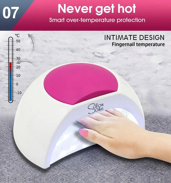 Salon Chic 48W LED UV Nail Lamp Light Gel Polish Dryer Manicure Art Curing White Deals499