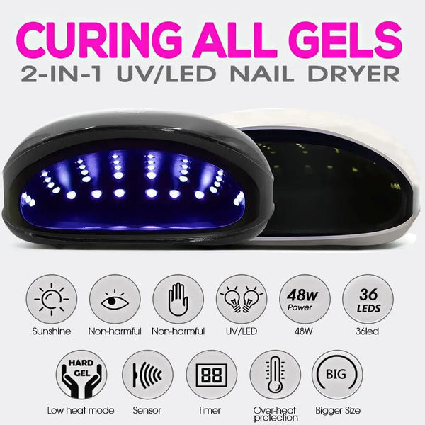 Salon Chic LED UV Nail Lamp Gel Polish Dryer Manicure Curing Smart Sensor Light Deals499