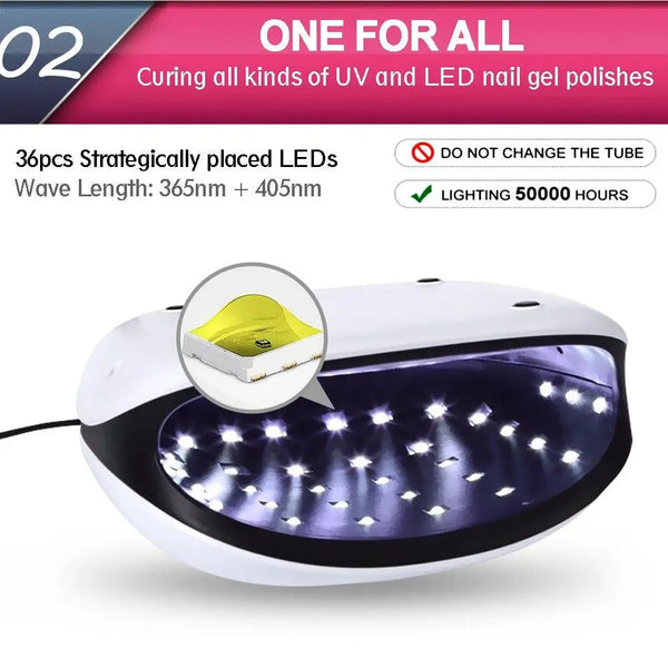 Salon Chic LED UV Nail Lamp Gel Polish Dryer Manicure Curing Smart Sensor Light Deals499