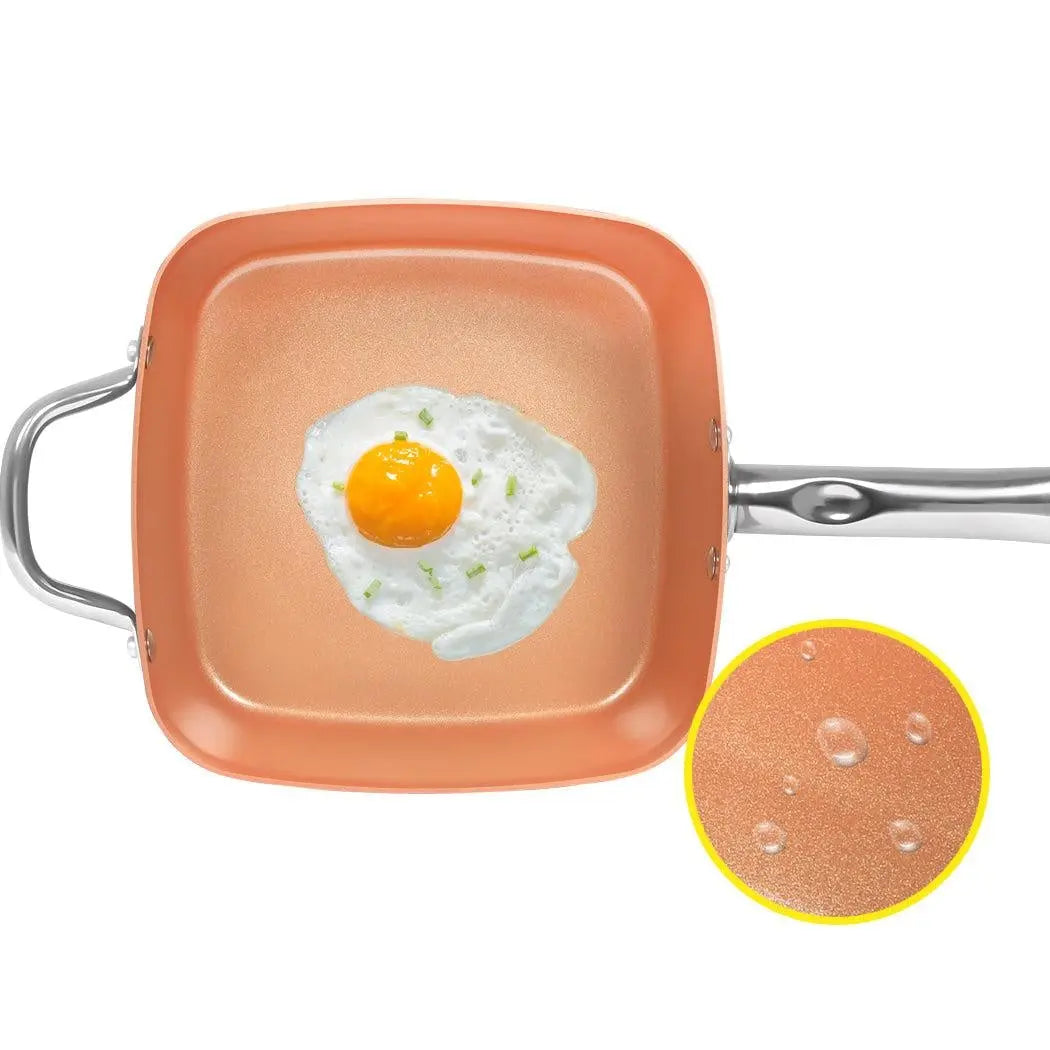 Saucepan Set Frying Pan Non Stick Deep Fry Steamer with Glass Lid Cookware Set Deals499