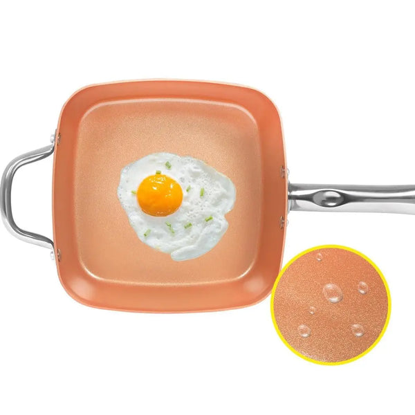 Saucepan Set Frying Pan Non Stick Deep Fry Steamer with Glass Lid Cookware Set Deals499