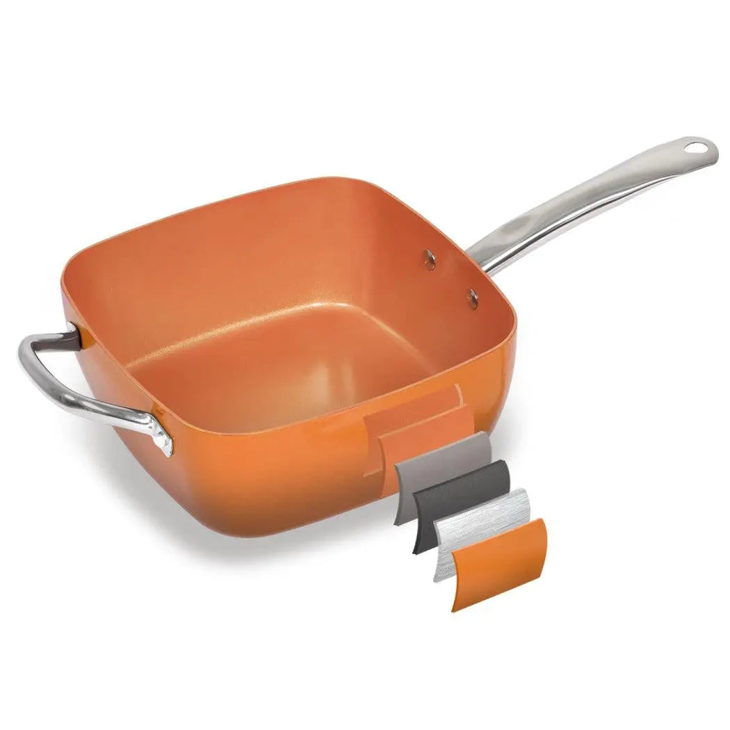 Saucepan Set Frying Pan Non Stick Deep Fry Steamer with Glass Lid Cookware Set Deals499