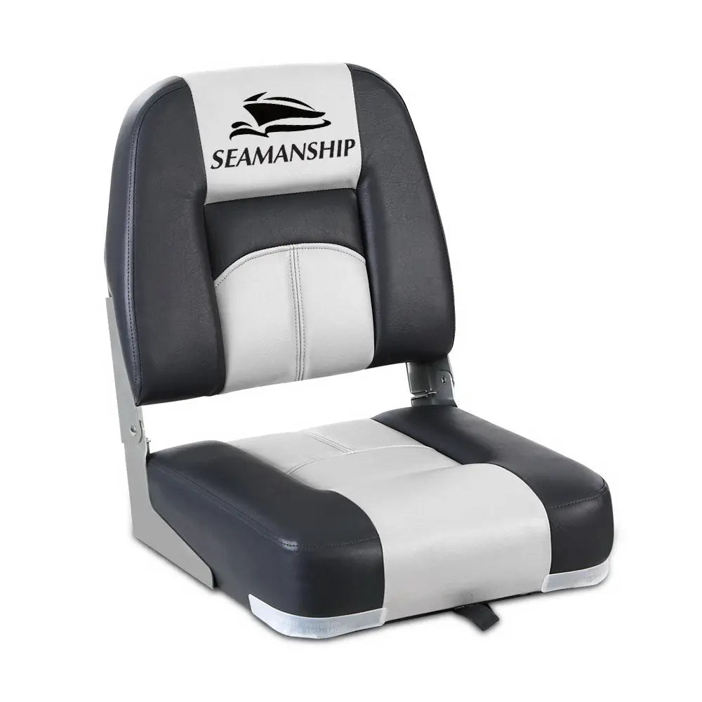 Seamanship 2X Folding Boat Seats Seat Marine Seating Set Swivels All Weather Deals499