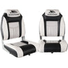 Seamanship Set of 2 Folding Swivel Boat Seats - Grey & Black Deals499