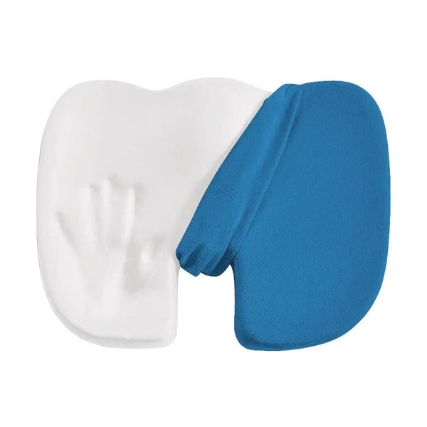 Seat Cushion Memory Foam Lumbar Back Support Orthoped Office Pain Relief Blue Deals499