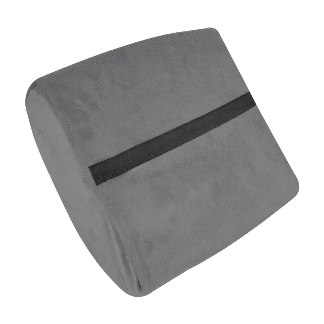 Seat Cushion Memory Foam Lumbar Back Support Orthoped Office Pain Relief Grey Deals499