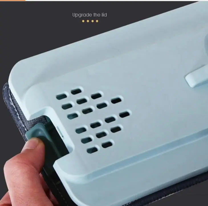 Self Cleaning Mop Bucket System Flat Floor Squeeze Drying Wringing Wash Microfiber Pads x 2 Deals499