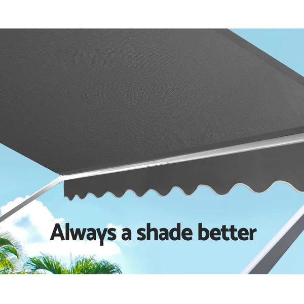 Set of 2 Instahut Fixed Pivot Arm Window Awning Patio Outdoor Blinds 2.1X2.1M Deals499