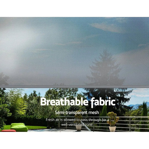 Set of 2 Instahut Outdoor Blinds Roll Down Awning Straight Drop Patio 3.0X2.5M Deals499