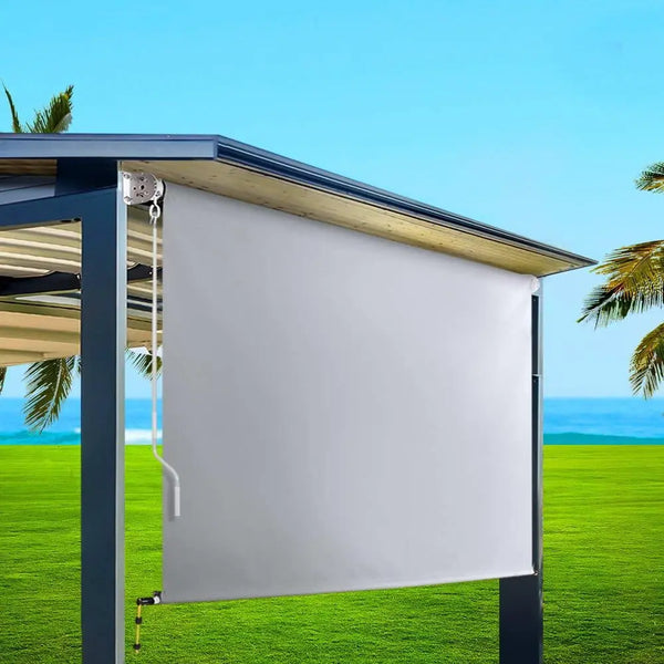 Set of 2 Instahut Outdoor Blinds Roll Down Awning Straight Drop Patio 3.0X2.5M Deals499