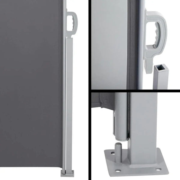 Set of 2 Instahut Side Awning Sun Shade Outdoor Blinds Retractable Screen 2X3M GR Deals499