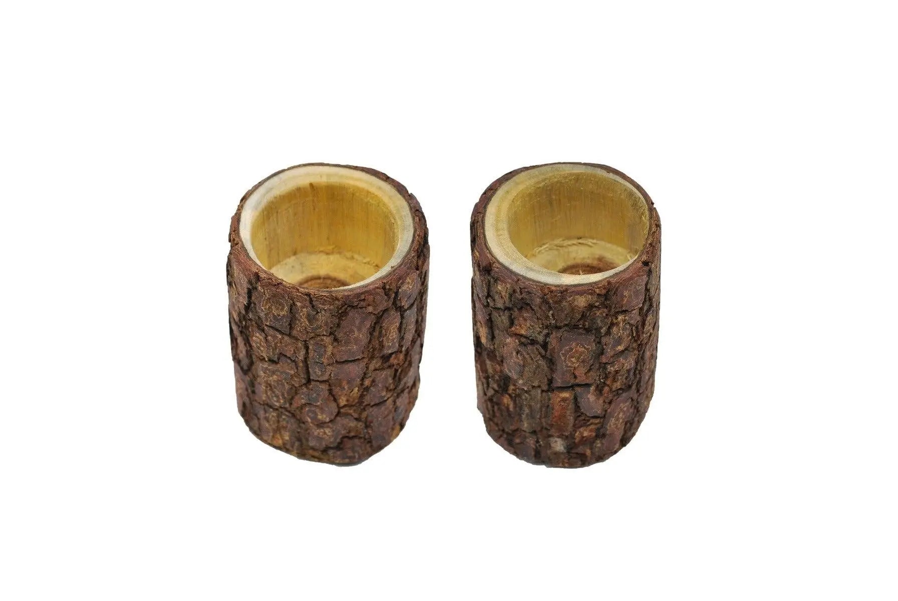Set of 2 Wooden Natural Egg Cup Natural Deals499