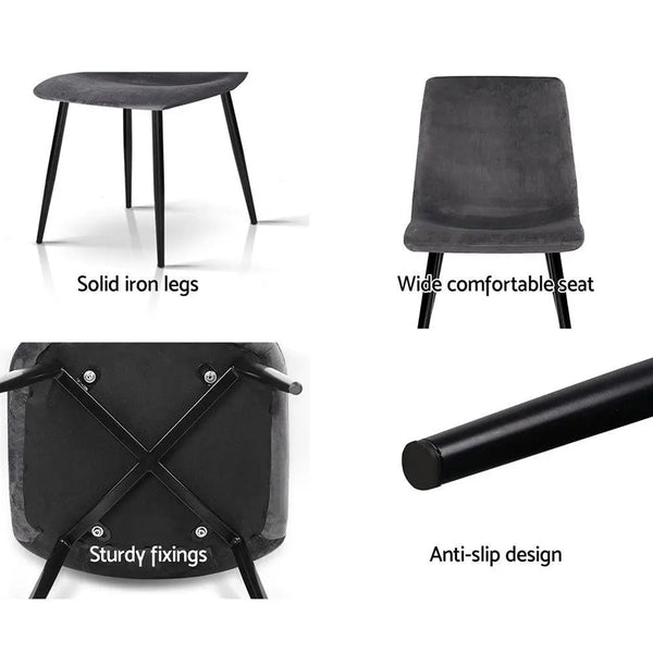 Set of 4 Artiss Modern Dining Chairs Deals499