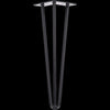 Set of 4 Industrial 3 - Rod Retro Hairpin Table Legs 12mm Steel Bench Desk - 41cm Black Deals499