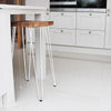 Set of 4 Industrial Retro Hairpin Table Legs 12mm Steel Bench Desk - 71cm White Deals499
