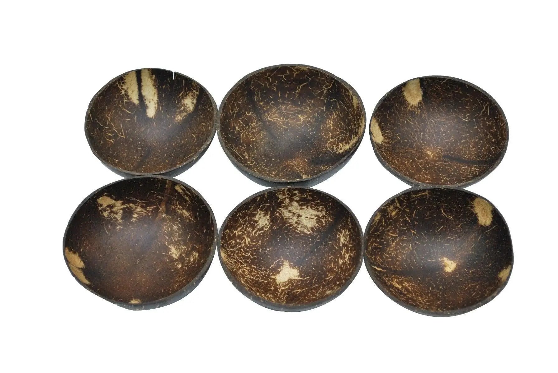 Set of 6 Coconut Wood Dipping Dining Bowl Deals499