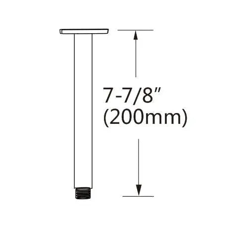 Shower Head Arm Wall Connector Square Bathroom Rainforest ShowerHead Deals499