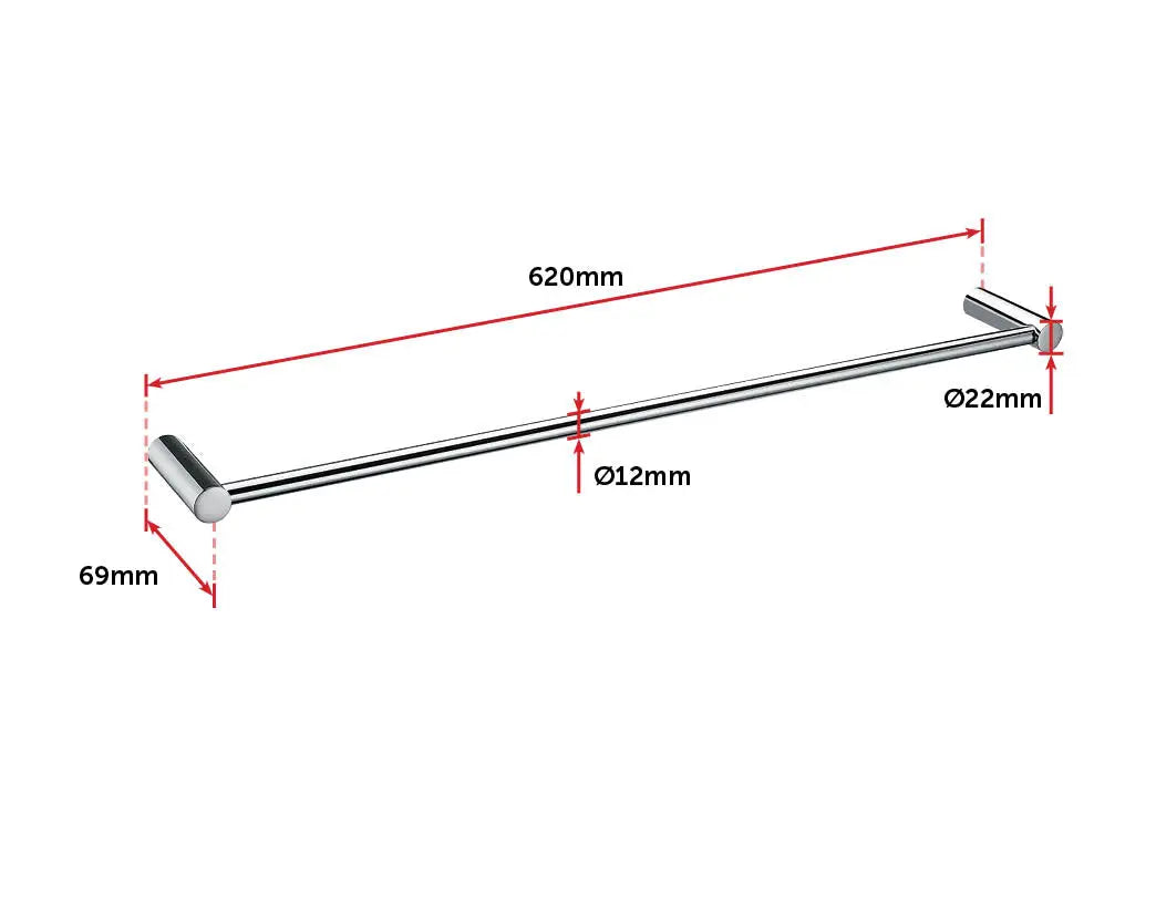 Single Towel Rail - 615mm Deals499