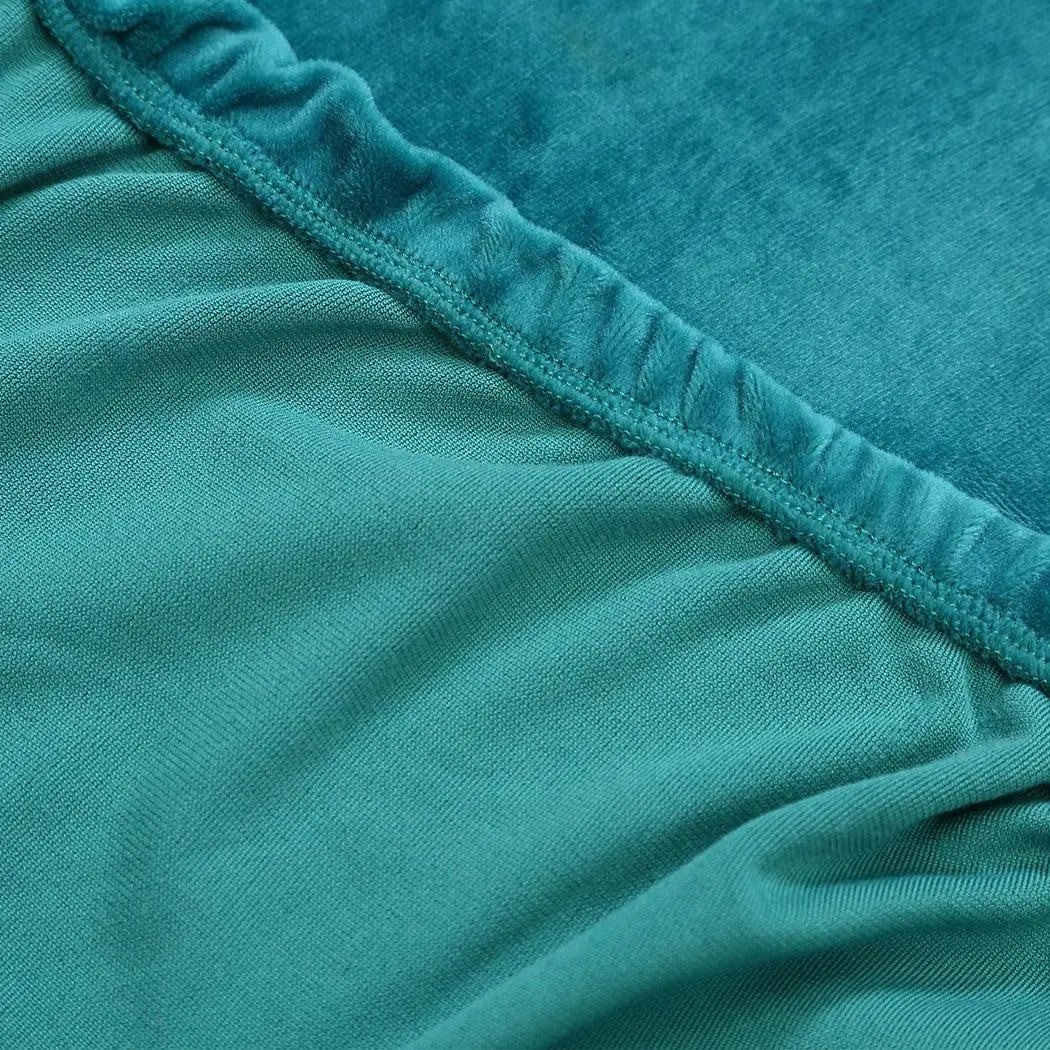 Sofa Cover Couch High Stretch Super Soft Plush Protector Slipcover 1Seater Green Deals499