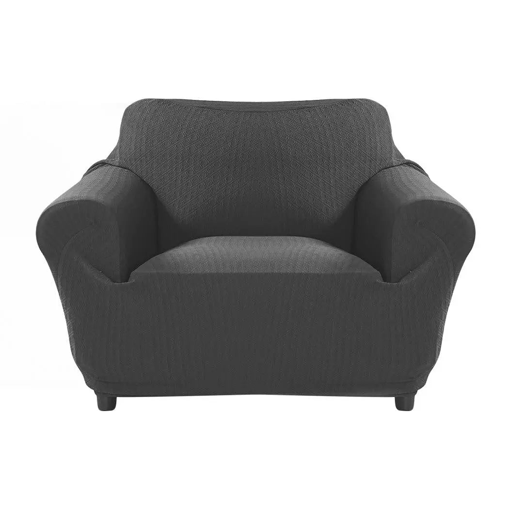 Sofa Cover Slipcover Protector Couch Covers 1-Seater Dark Grey Deals499