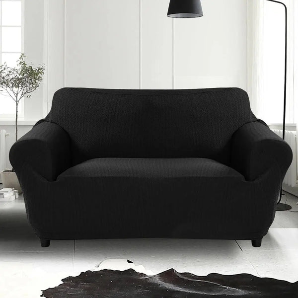 Sofa Cover Slipcover Protector Couch Covers 3-Seater Black Deals499