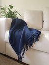 Soho Throw - Wool Blend - Navy Deals499