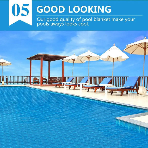 Solar Swimming Pool Cover 500 Micron Outdoor Blanket Isothermal Bubble 7 Size Deals499