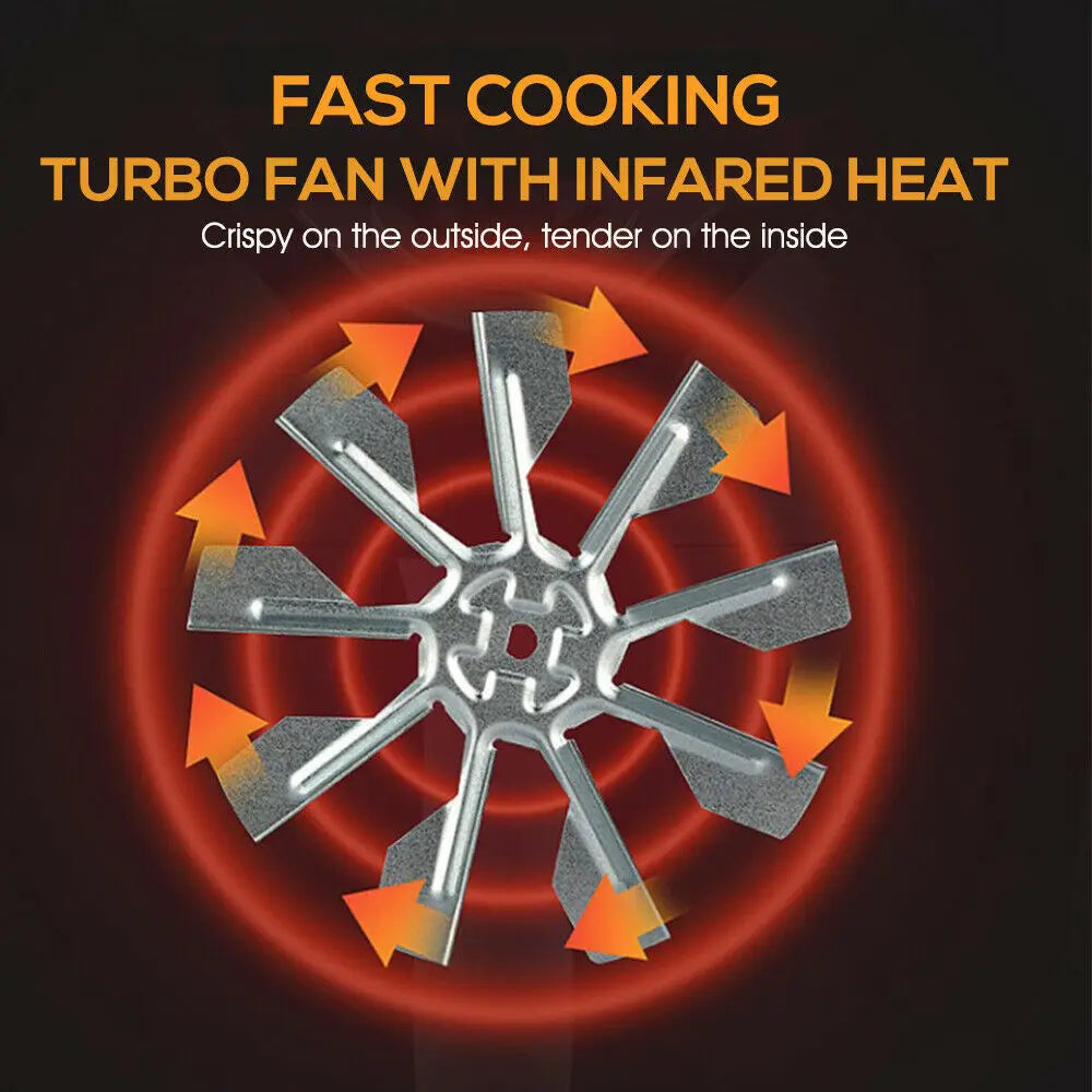 Spector 1800W 7L Air Fryer Healthy Cooker Low Fat Oil Free Kitchen Oven in Black Deals499