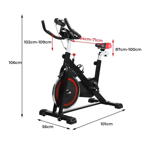 Spin Bike Fitness Exercise Bike Flywheel Commercial Home Gym Workout LCD Display Deals499