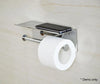 Stainless Steel Double Toilet Paper Holder Towel Roll Tissue Rack Storage Shelf Deals499