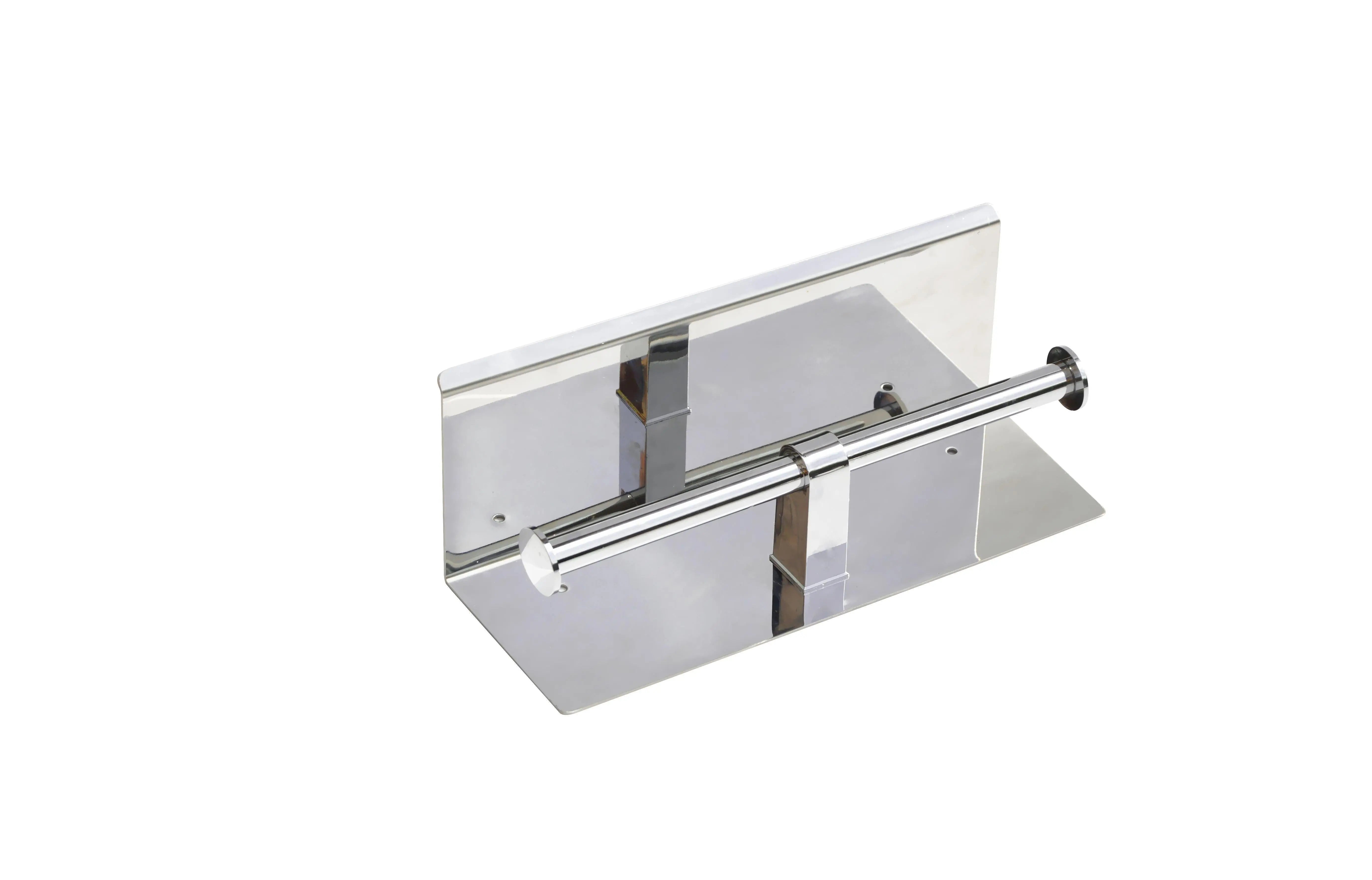 Stainless Steel Double Toilet Paper Holder Towel Roll Tissue Rack Storage Shelf Deals499