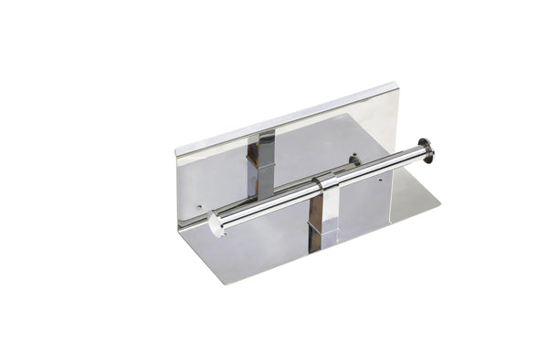 Stainless Steel Double Toilet Paper Holder Towel Roll Tissue Rack Storage Shelf Deals499